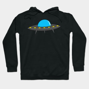 ufos on blue Hoodie